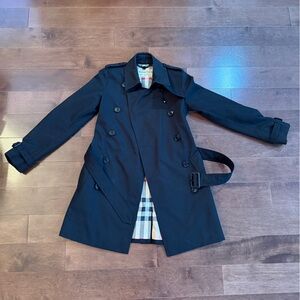 Burberry Black Double-Breasted Trench Coat